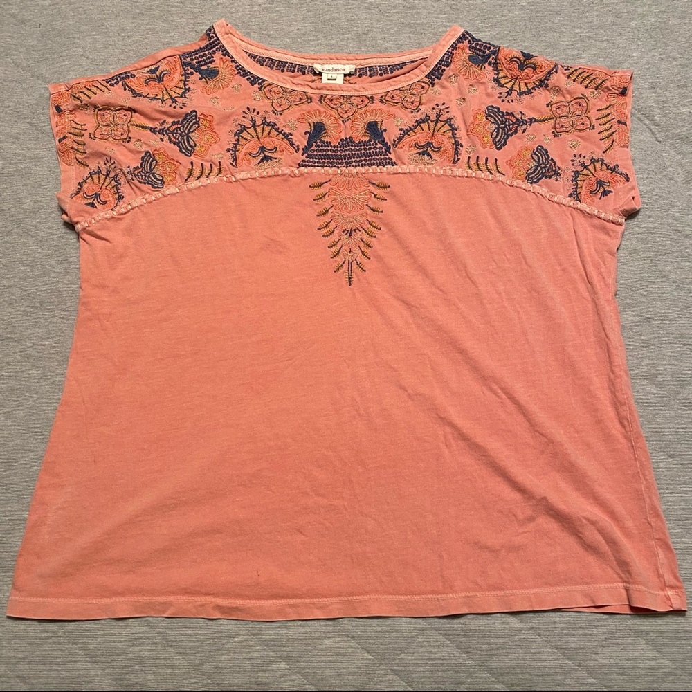 Sundance Pink / Peach Embroidered Top